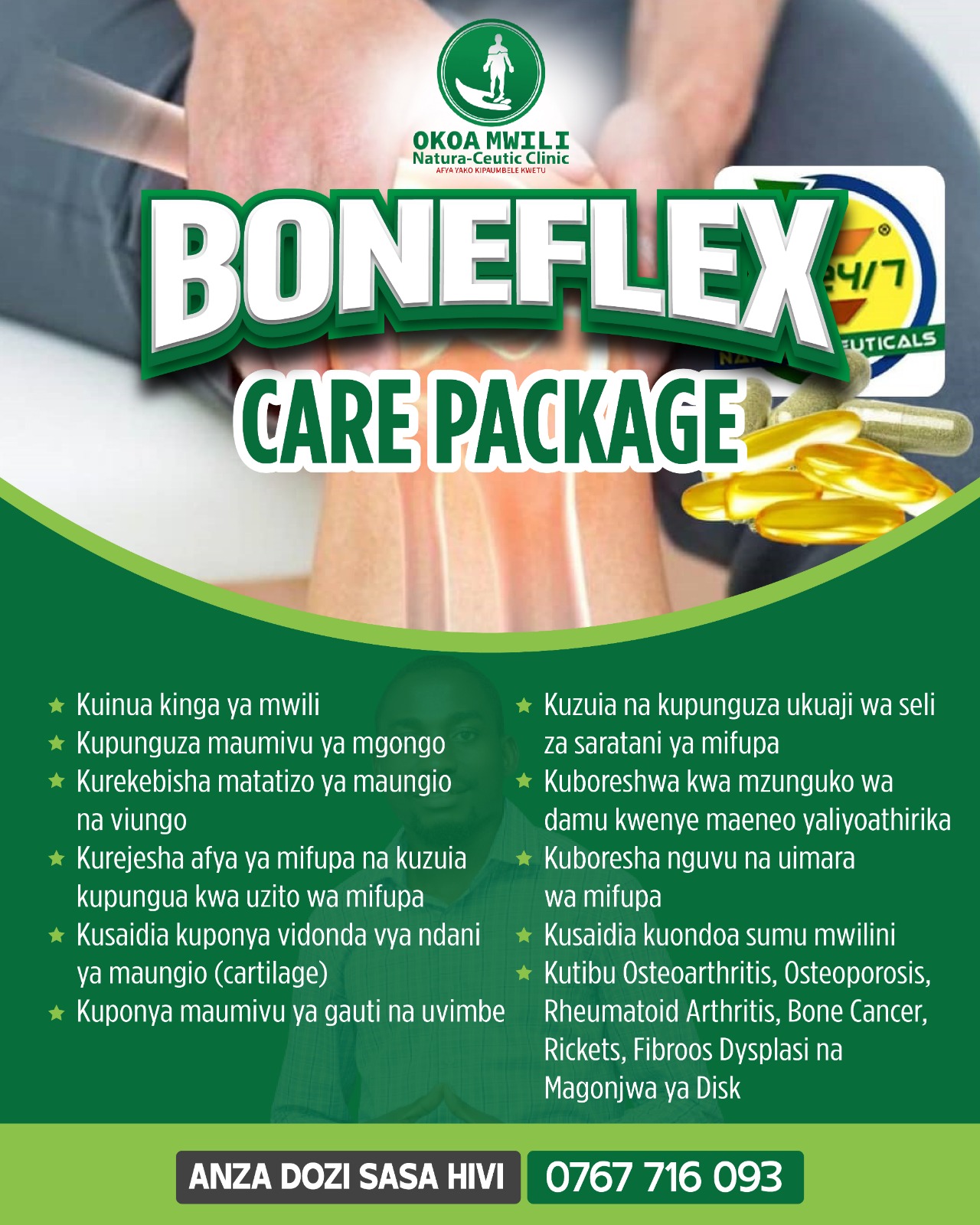 BoneFlex  Pro Package; Dozi ya Mwezi 1